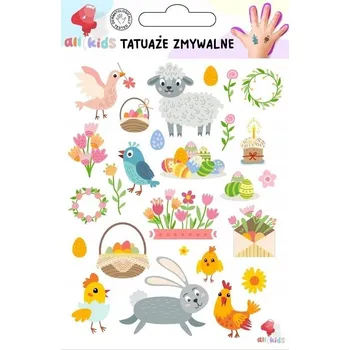 Odstranitelné tetování Smyvatelné tetování pro děti Velikonoce