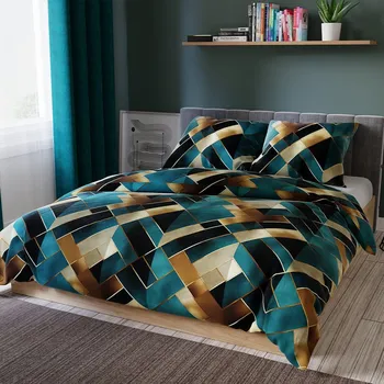 Povlečení Ložní souprava RUBIK z bavlněného saténu 160x200cm