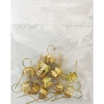 Vánoce Paper Design Očka na baňky 12mm,12ks zlaté, sáček Aliga