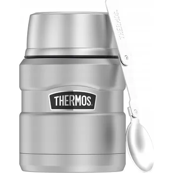 Termoska Termoska na potraviny Thermos King Food stříbrný 470 ml