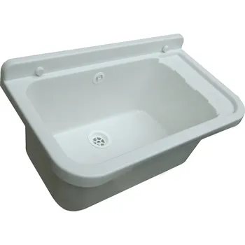 Granitový dřez Jednokomorový dřez Hydroland polypropylen bílý