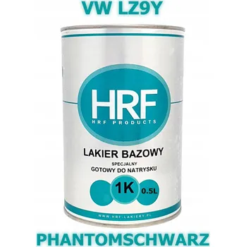 barva a nátěr na dřevo HRF - Základní lak 1K VW LZ9Y - 0.5L - PŘIPRAVEN K STŘÍKÁNÍ - PHANTOMSCHWARZ (Černá)