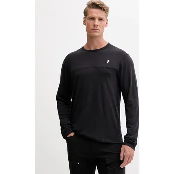 Pánské tričko Sportovní tričko s dlouhým rukávem Peak Performance G80182 černá 99X, vel. S