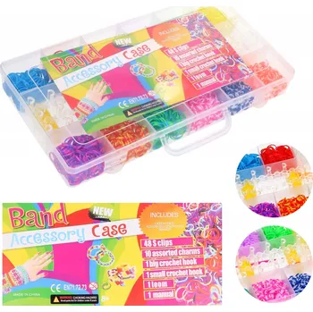 kreativní sada RAINBOW LOOM BANDS, kouzelné gumičky na zaplétání MEGA SADA 8189