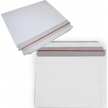 Obálka Kartonová kurýrní obálka 270x378mm bílá klopa