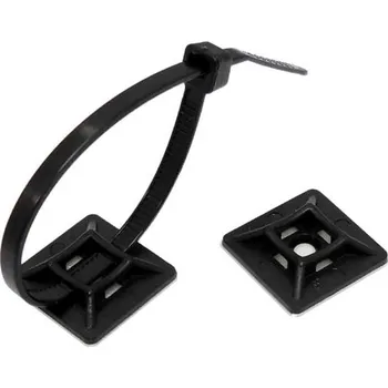 Stahovací páska ZÁKLADNA SAMOLEPICÍ 19x19 PRO STAHovací PÁSKY, 100 ks