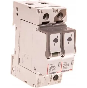 Přepěťová ochrana PŘEPĚŤOVÁ OCHRANA LEGRAND T2 1P+N 20kA 1,2kV
