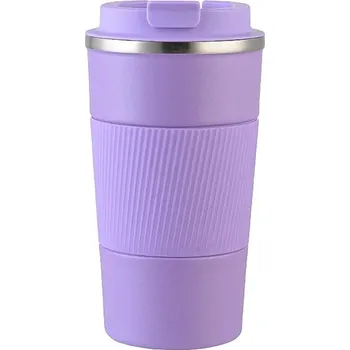 Termohrnek Nerezový cestovní termohrnek | nádobí - fialové c , 351–400 ml