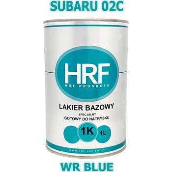 Lak na dřevo HRF - Základní lak 1K SUBARU 02C - 1L - PŘIPRAVEN K STŘÍKÁNÍ - WR BLUE (Modrá)