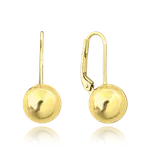 MINET Zlaté náušnice kuličky Au 585/1000 2,80g JMG0048WGE07