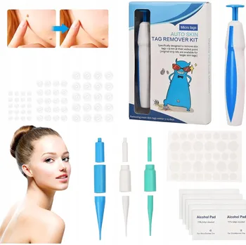 Vrták 2v1 Pero a Náplasti na Odstranění Bradavic a Kožních Výrůstků - Sada