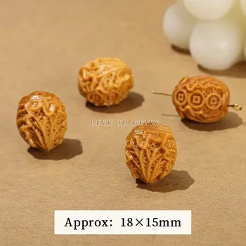 Přívěsek Přívěsek kočičí hlava ze santalového dřeva | šperky - zelí