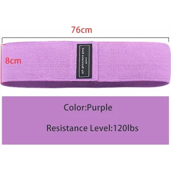 Odporová fitness guma elastická | fitness pomůcka - fialová