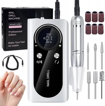 BEZDRÁTOVÁ PŘENOSNÁ BRUSKA NA NEHTY, SADA PRO MANIKÚRU A PEDIKÚRU