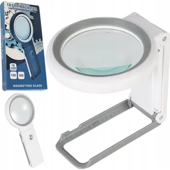 Lupa LUPA SKLO PRO ČTENÍ S LED PODSVÍCENÍM 10x 25x 80 mm