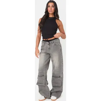 Dámské džíny Džíny I Saw It First Grey 7172753 10 (S)