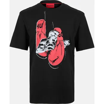 Pánské oblečení Tričko Hugo Black 001 2243859 XS