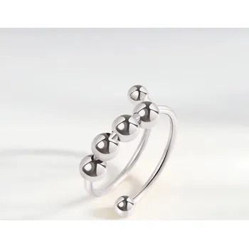 Prsten Fidget prsten pro uklidnění rukou | fidget prsten, korálkový prsten | antistresový šperk - ring-067