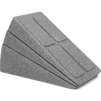 Protiskluzové šikmé jóga bloky na nohy | cvičební pomůcka 3 ks - Šedá sada 3 ks