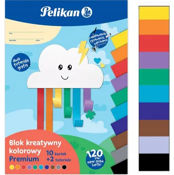 Sešit Kreativní barevný blok A4 / 10 listů. 120 g/m². PREMIUM PELIKAN