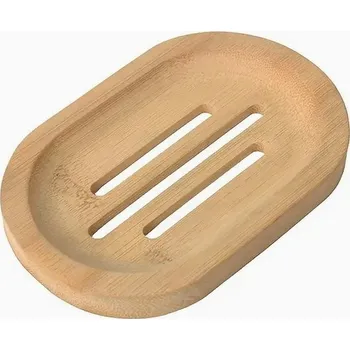 Mýdlenka Mýdlenka z bambusového dřeva EKO oválná 13/9 cm