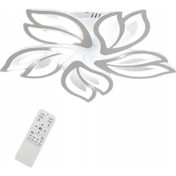 Stropní svítidlo GOECO bílé LED, 5bodové, stmívatelné s dálkovým ovládáním