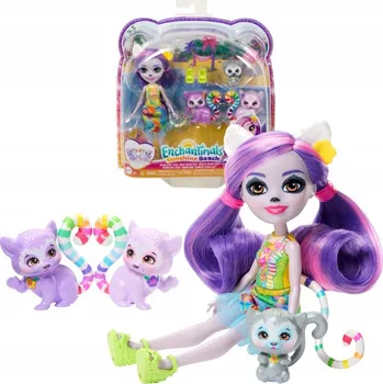 Panenka ENCHANTIMALS PANENKA A ZVÍŘATA S PANENKA A RODINOU HRX86