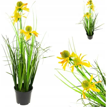 umělá květina TRÁVA V KVĚTINÁČI HUSTÁ 50 CM FEJKA UMĚLÉ KVĚTY
