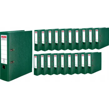 Segregátor Herlitz A4 zelený 80 mm 2 kroužky s upínací lištou 20 ks