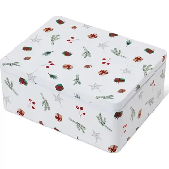 Dóza na potraviny 714947 - Tchibo - Plechová dóza na čajové sáčky - barva: bílá