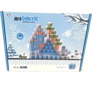 ostatní stavebnice Stavebnice magnetická Magnetic 124 dílků