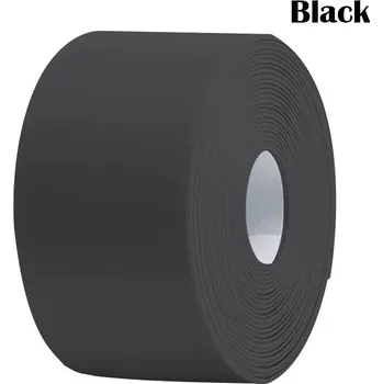 Lepicí páska Voděodolná samolepicí těsnicí páska do koupelny | těsnicí páska, koupelnové těsnění - 2.2cm , černá , 9.6M