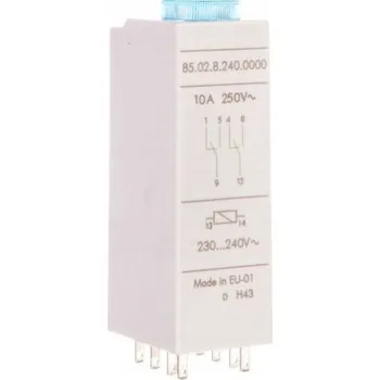 Elektronická součástka Časové relé 2P 10A 230-240V AC, multifunkční Al, Dl, SW, GI 85.02.