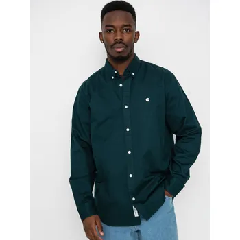 Pánská košile Carhartt WIP Madison (dark fir/wax) L, bezbarvý