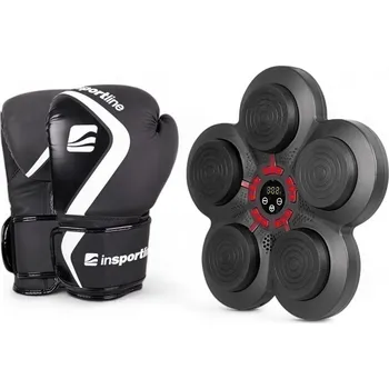 Box Insportline Nástěnný terč Smartpunch + boxerské rukavice Shormag (Velikost: 6oz, Barva: černá)