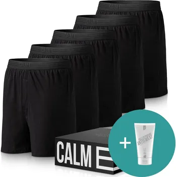 Boxerky Calm B Volné trenky černé 5-pack Velikost: S