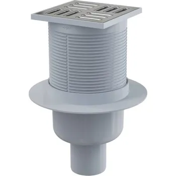 Odvodňovací žlab Podlahová vpust 50 mm, svislý odtok, nerez CONCEPT