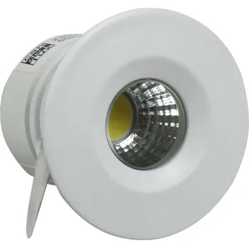 Kulaté stropní LED svítidlo do koupelny DERYL 11 - 1x3W, 6500K (studená bílá), 4,6cm, bílé