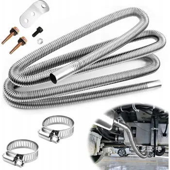 Výfuková trubka VÝFUKOVÁ TRUBKA TRUBKA TOPENÍ 200 CM 25 MM NEREZOVÁ OCEL