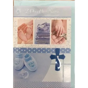 Obraz Karta B6 DÁREK KE KŘTINÁM Svatého PREMIUM 8 + OBÁLKA PRO CHLAPCE PANORAMA