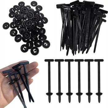 Stahovací páska Spona na kabelové pásky Nylon Automotive Víceúčelová 100 kusů