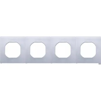 vypínač Čtyřnásobný Rámeček Kontakt-simon bílý