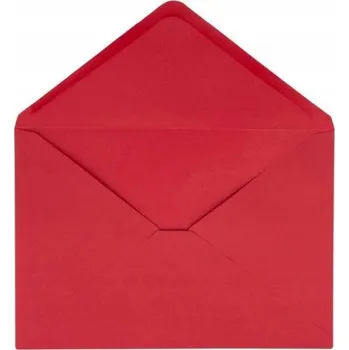 Obálka Ozdobné obálky na pozvánky C5 Červené 50 Ks