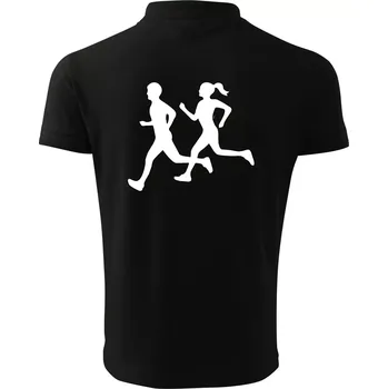 Pánská košile Bezci - žena a muž (Moňas) - Polokošile pánská Pique Polo 203 - L ( Černá )