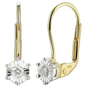 Náušnice Gems, Diamantové náušnice Dafné, žluté zlato a brilianty, 585-38-3-0718.22NZ.0.00.HSI.000.08