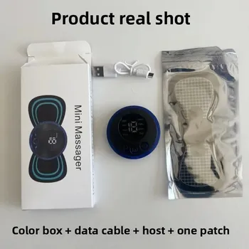 Masážní přístroj Mini přenosný EMS masážní přístroj na krk | relaxační pomůcka 2 ks - Elektrický model