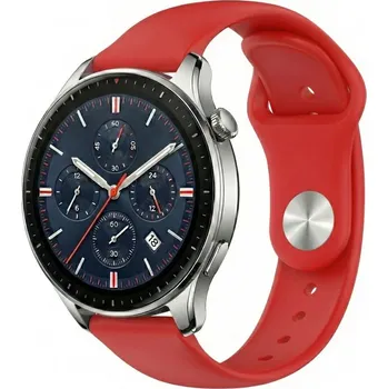 Příslušenství k chytrým hodinkám Řemínek e-smart24 pro Amazfit 22mm červený