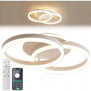 STROPNÍ SVÍTIDLO STROPNÍ SVÍTIDLO LED LUSTR KRUHY S DÁLKOVÝM OVLÁDÁNÍM LOFT VARIABILNÍ