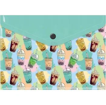 Obálková složka / obálka na dokumenty A5 PP bubble tea BIURFOL