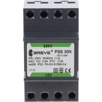 Transformátor Jednofázový transformátor PSS 30N 30VA 230/12V TH